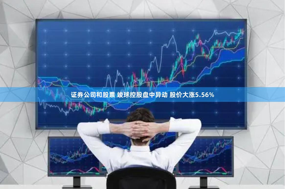 证券公司和股票 竣球控股盘中异动 股价大涨5.56%