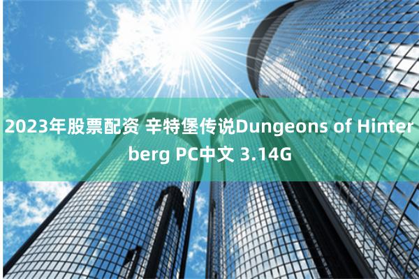 2023年股票配资 辛特堡传说Dungeons of Hinterberg PC中文 3.14G