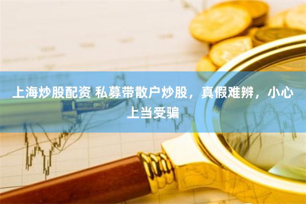 上海炒股配资 私募带散户炒股,真假难辨,小心上当受骗